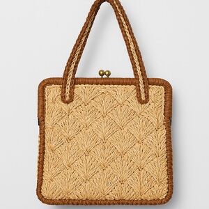 Made in Japan Tan Woven Handbag
